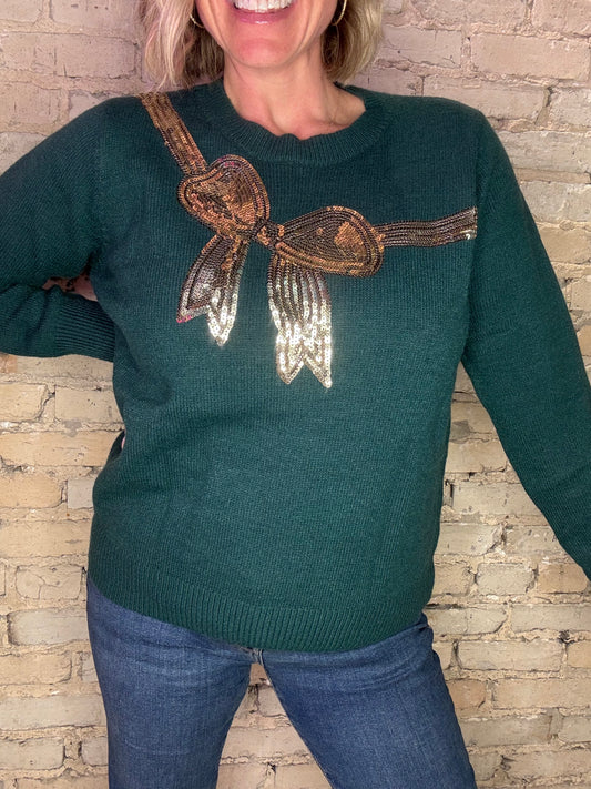 Tis the Season Bow Sweater
