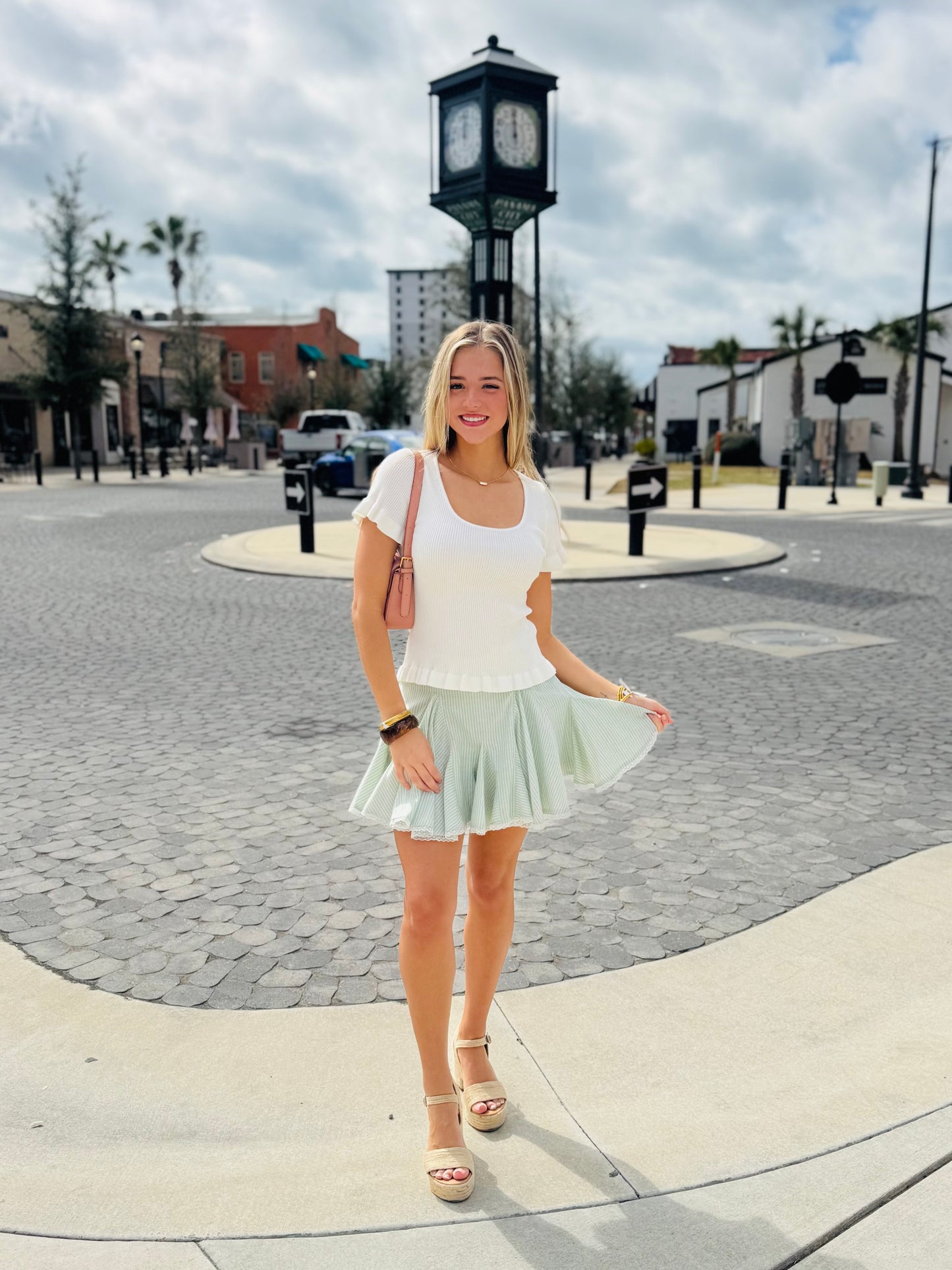Seaside Sage Skort