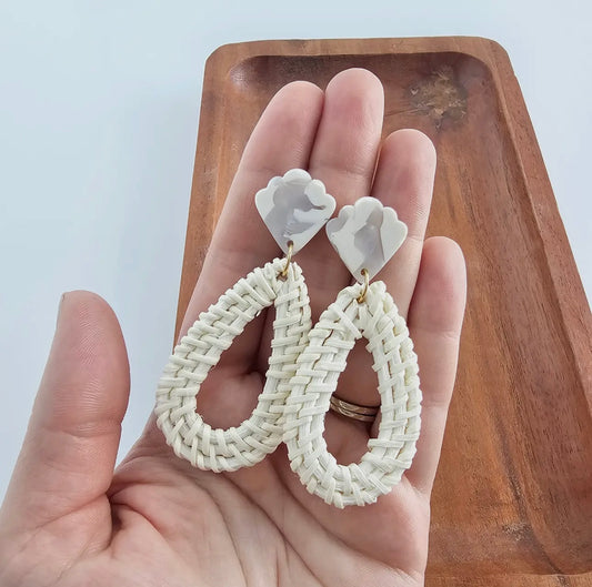 Malia Rattan Earrings