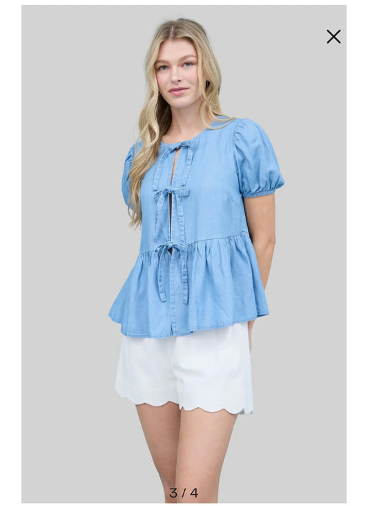 Demi Tie Top
