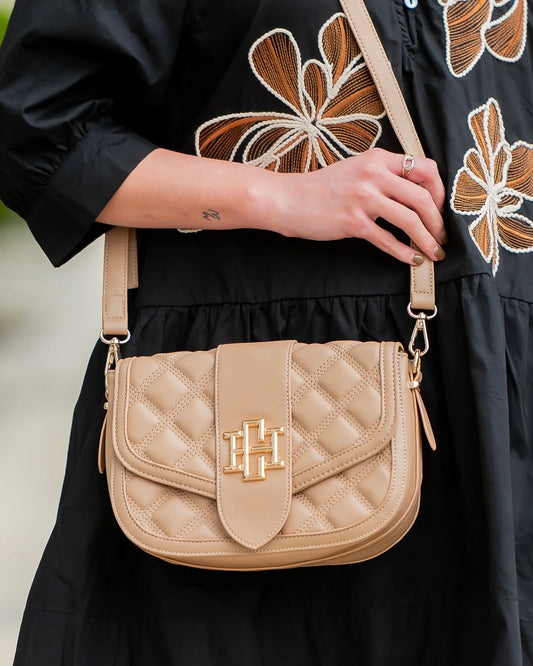 Griffin Crossbody Bag Latte