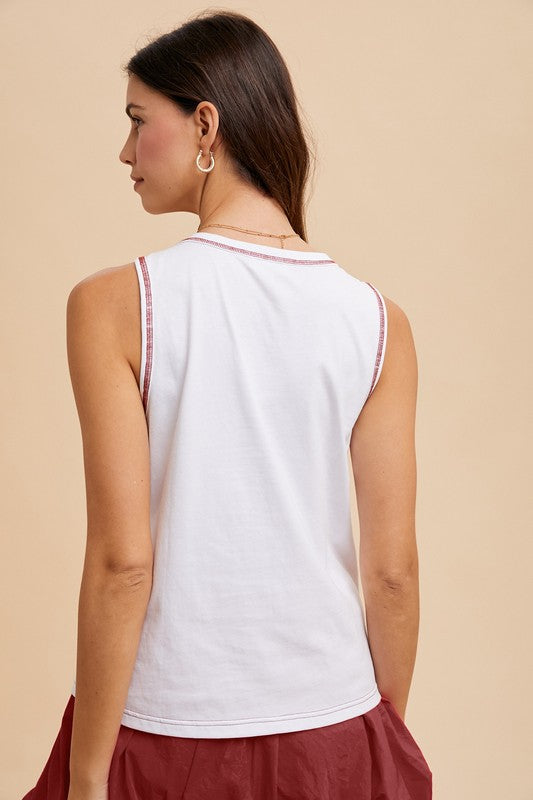 Game Day Rhinestone Bow Tank