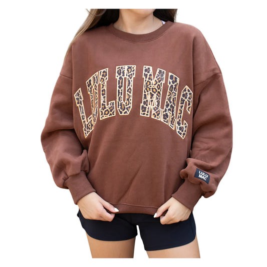 Leopard Logo Sweatshirt - LULU MAC