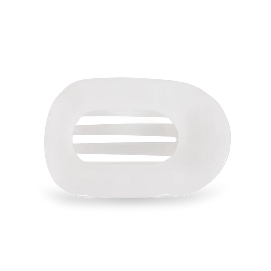 Coconut White Flat Round Clip - TELETIES