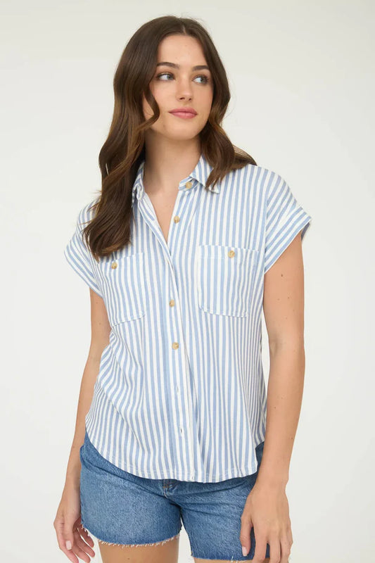 Coastal Button Down Top