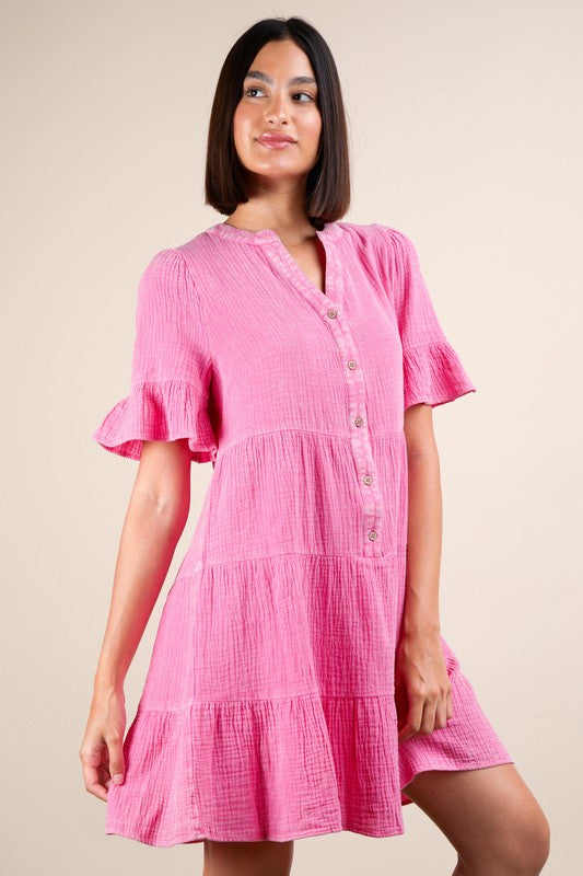 Easy On Me Gauze Dress