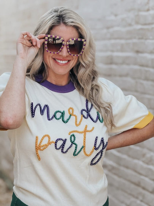 Mardi Party Light Weight Sweater Top