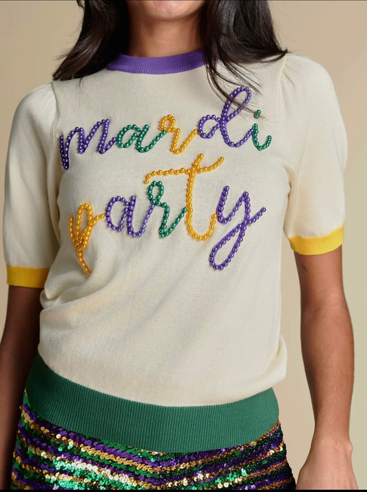 Mardi Party Light Weight Sweater Top
