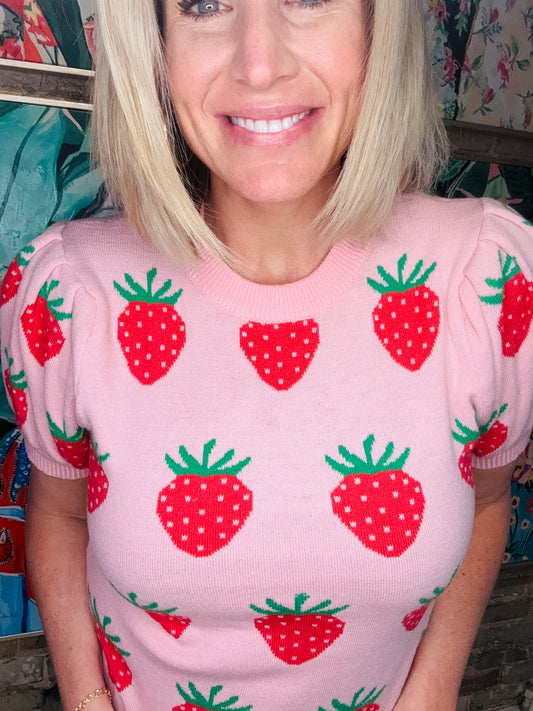 Strawberry Fields Sweater top