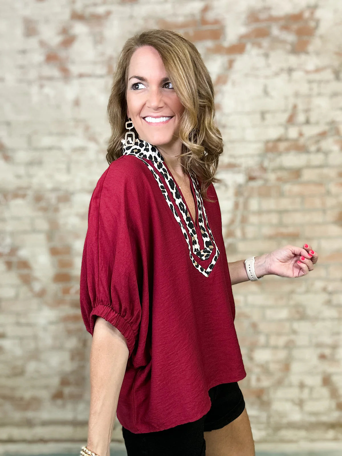 Leopard Craze Blouse