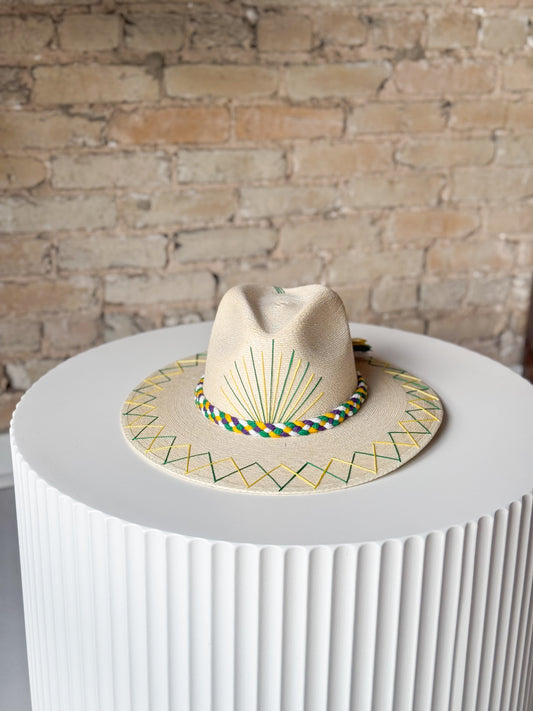 Mardi Gras Agave Hat- TIPSY THREADS