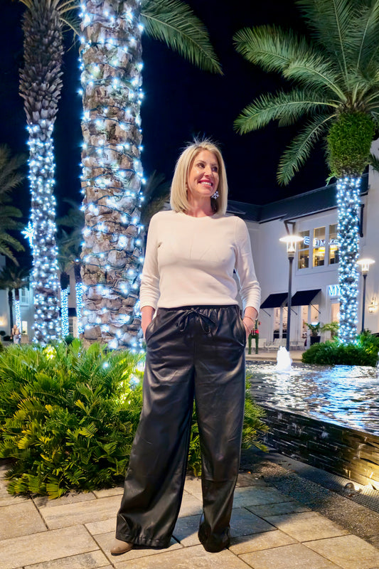 Leighton Faux Leather Pant