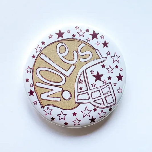 Noles Helmet Button