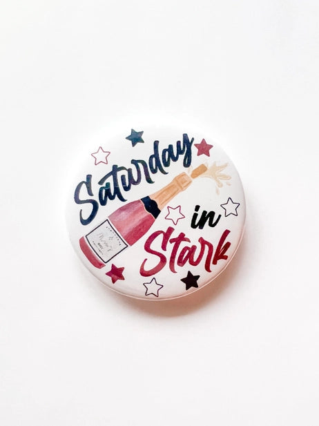 Saturday in Stark Button