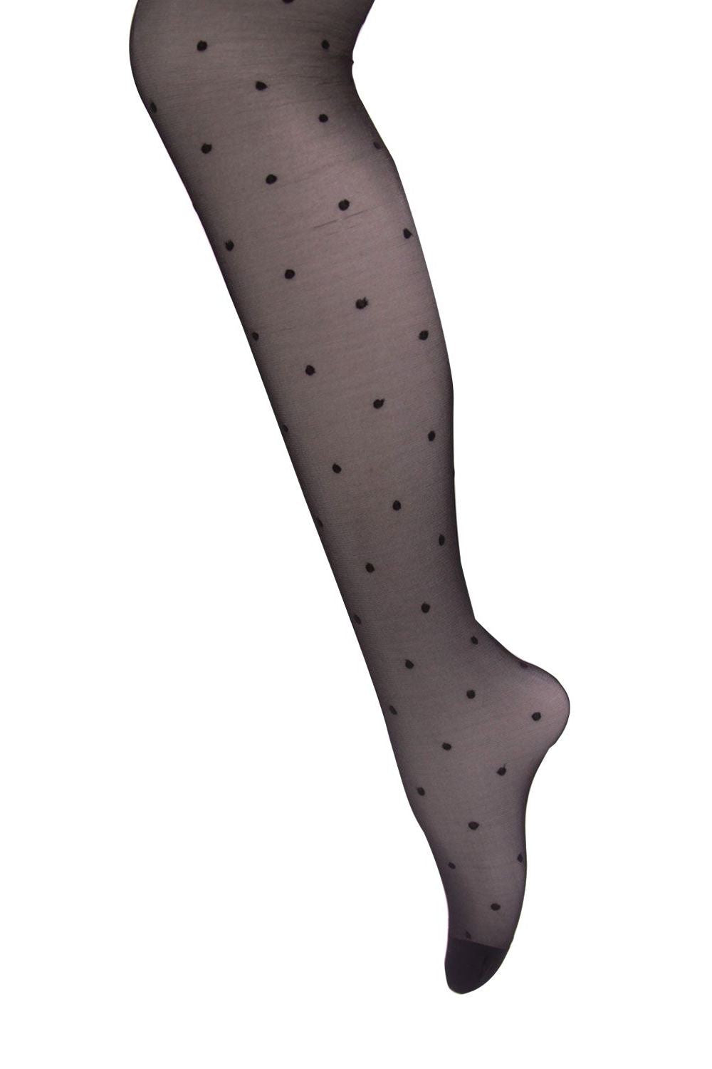 Betty Polka Dot tights- sheer