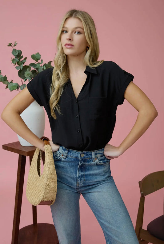 Aubrey Button Down Top
