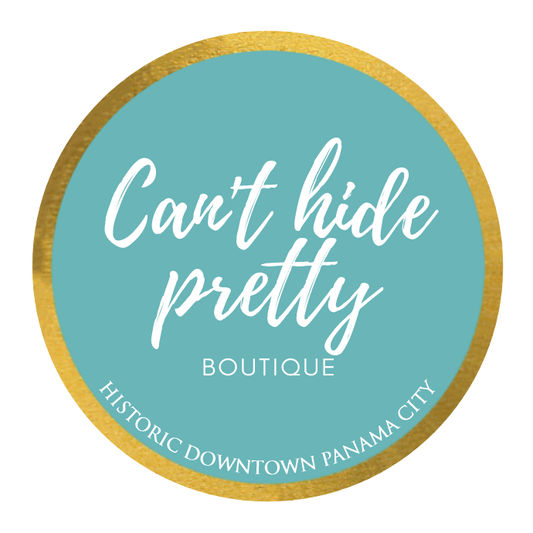 Can't Hide Pretty Boutique CHP TEE, casual women's graphic t-shirt with stylish design, shown on a white background.