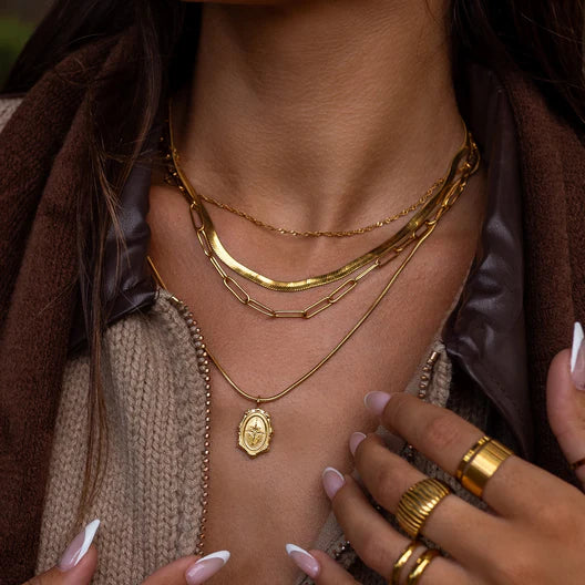 Lane Necklace Gold - ALCO