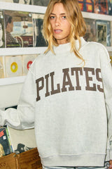 Reversible mock neck top for Pilates and yoga by Can't Hide Pretty Boutique, featuring a stylish and comfortable design.