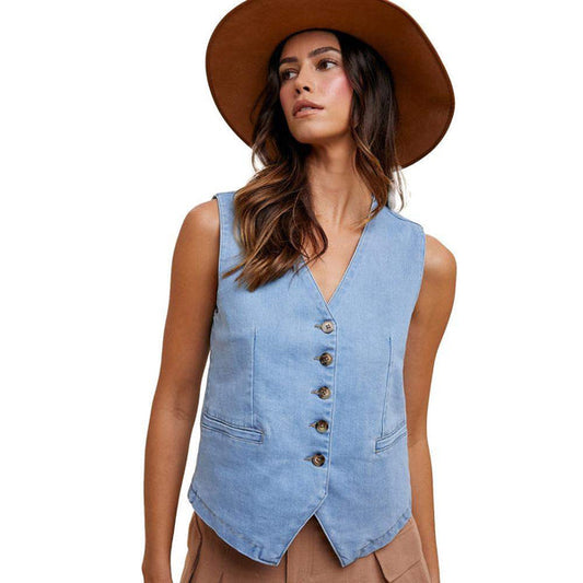 Denim Vest - SALE