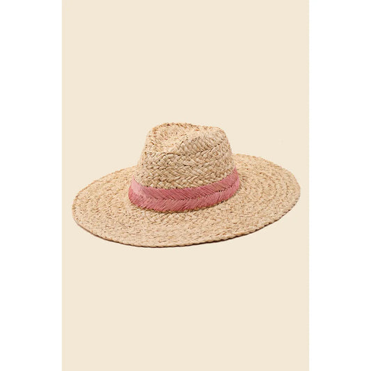 Braided Straw Hat- multiple color options
