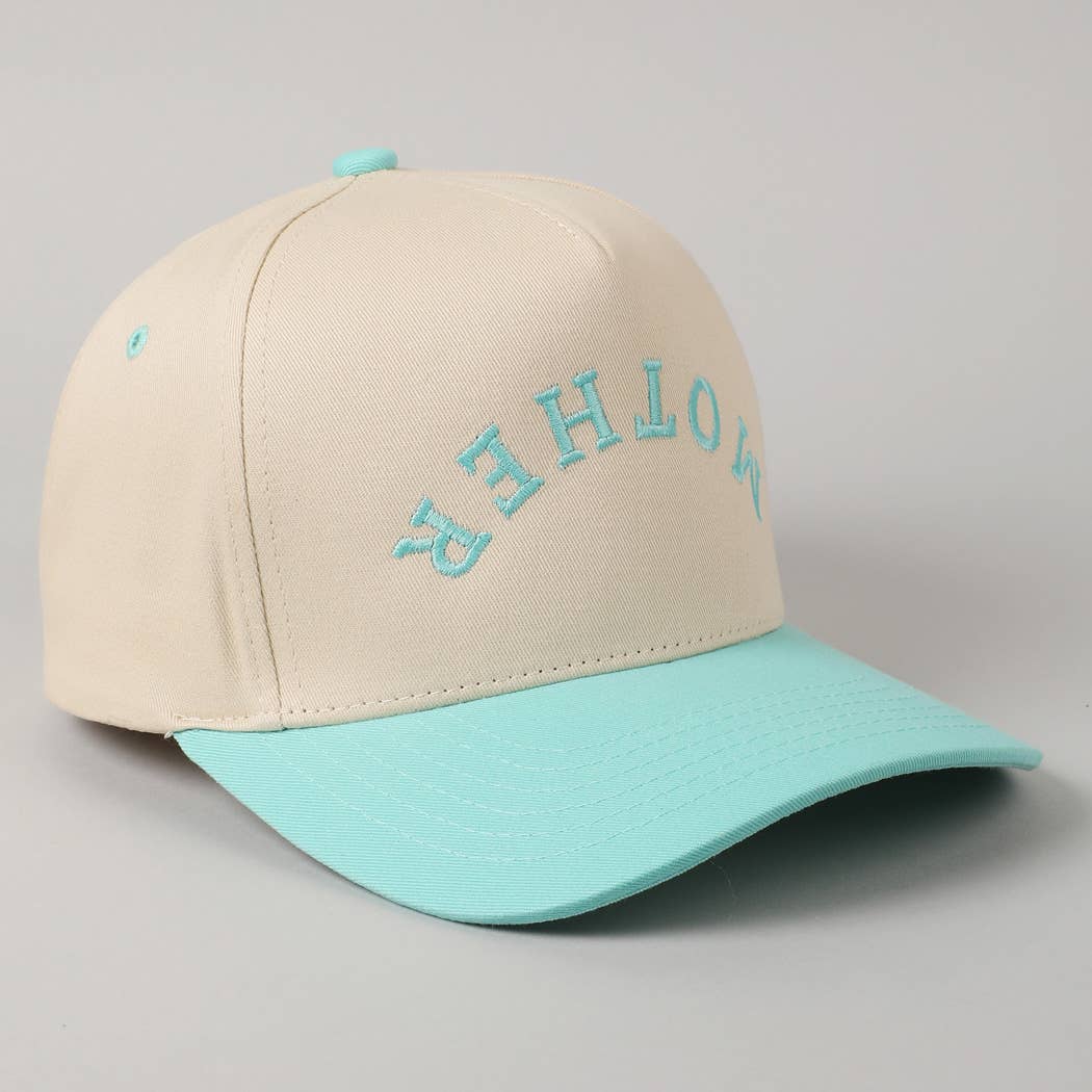 Embroidered MOTHER Upside Down Hat