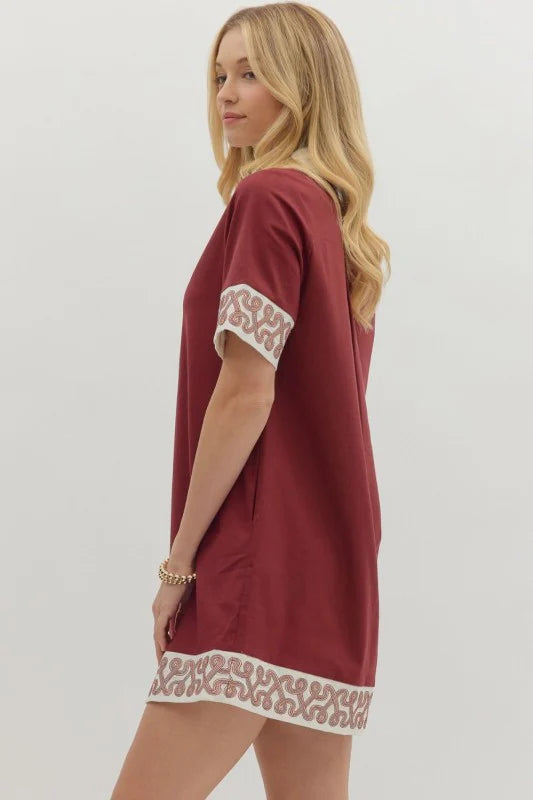 Spiced Wine Mini Dress