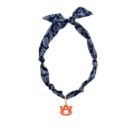 Auburn Logo Bandana Scarf Necklace