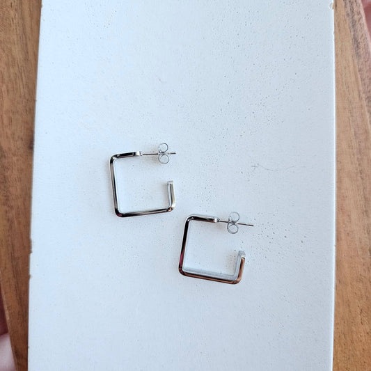 Silver Kamora Hoops