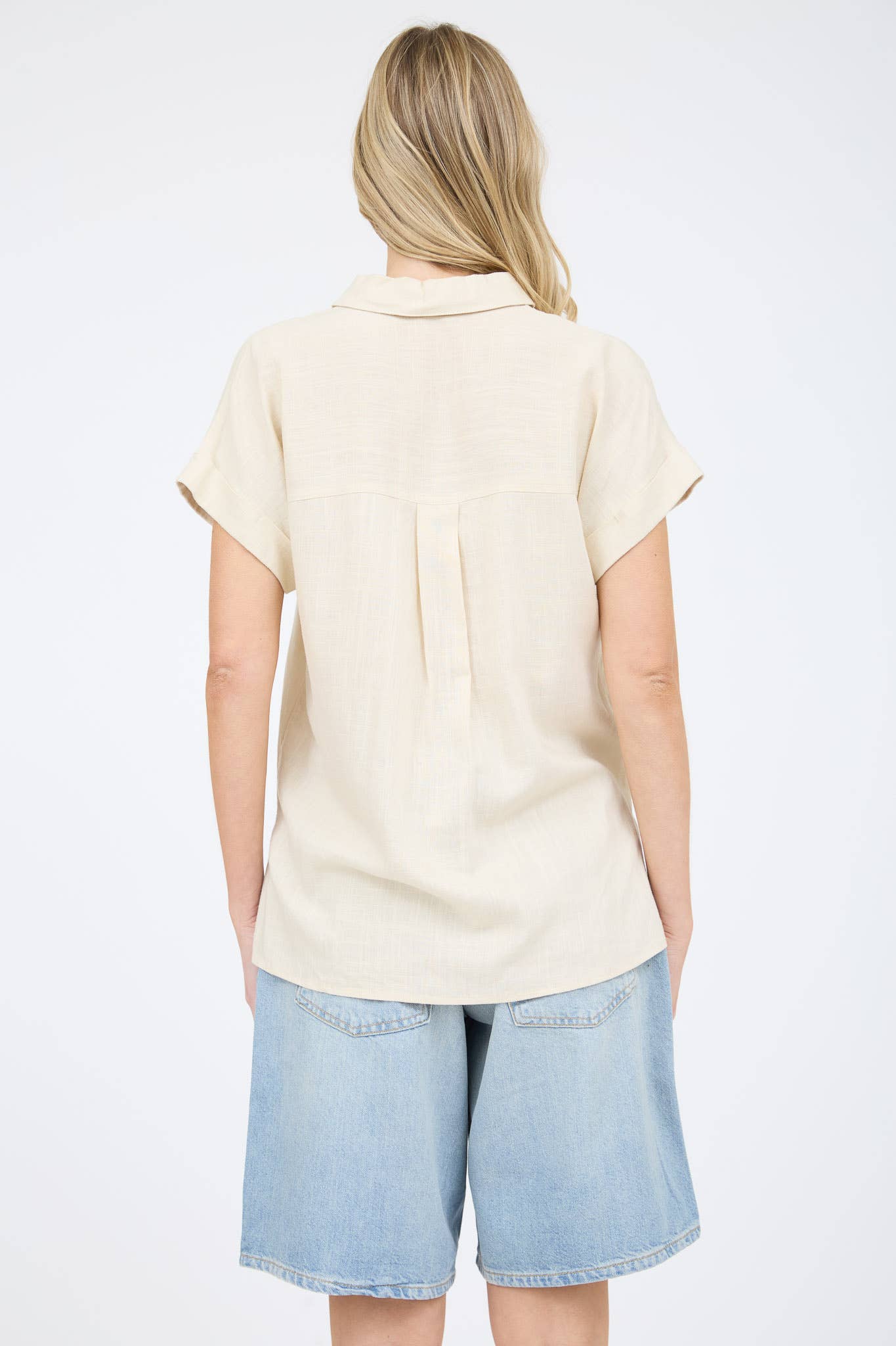Luverne Collared Top from Can't Hide Pretty Boutique, featuring a stylish collar and fitted design, shown on a model.