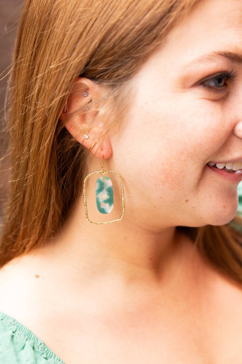 Madison Earrings - Jade Opal