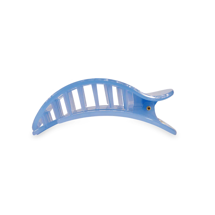 Blue Lagoon Medium Flat Round Hair Clip