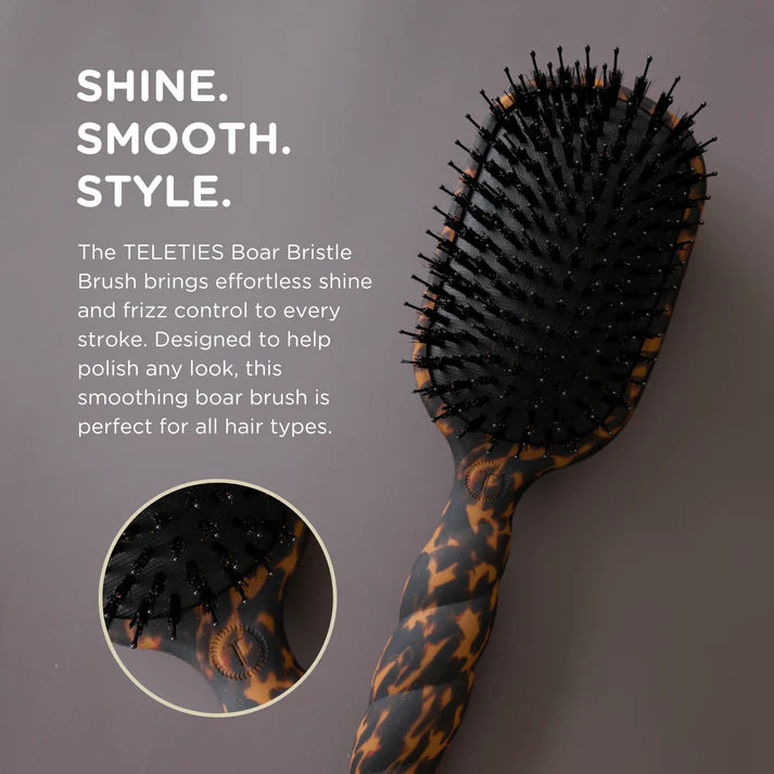 Boar Bristle Hair Brush - TELETIES
