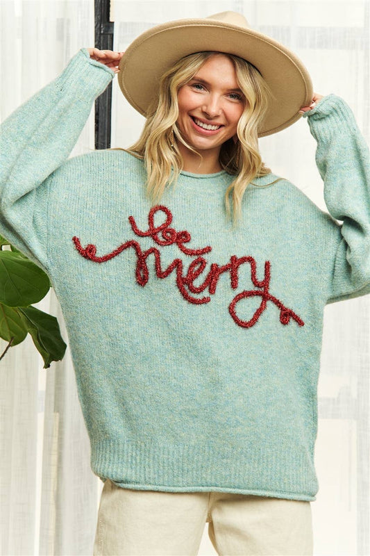 Mint To Be Merry Sweater