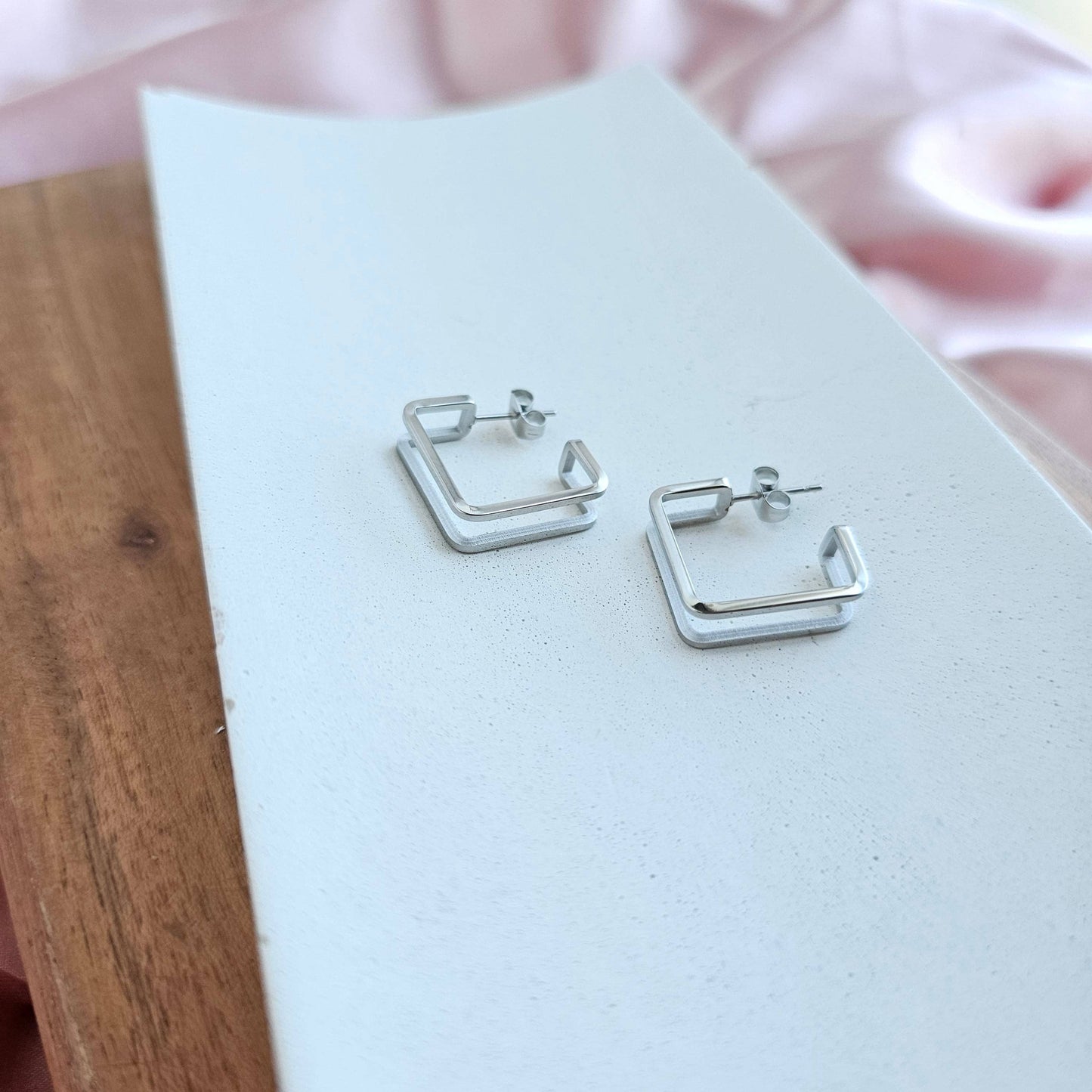 Silver Kamora Hoops