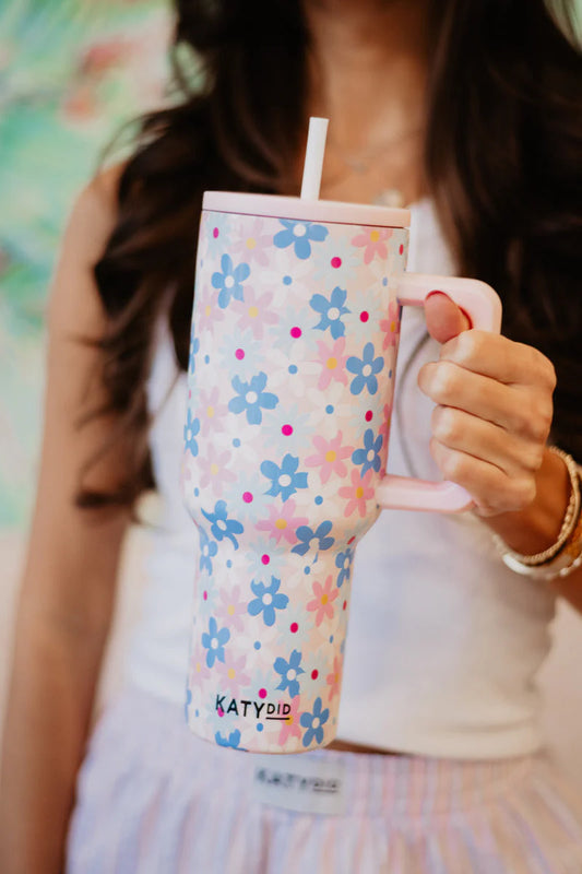 Dainty Floral 38oz Tumbler - Katydid