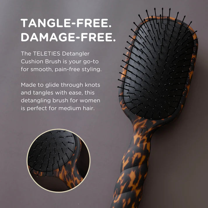 Detangler Hair Brush  for Medium Hair - TELETIES