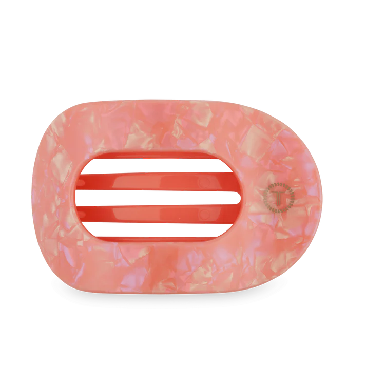 Dreamsicle Large Flat Round Hair Clip