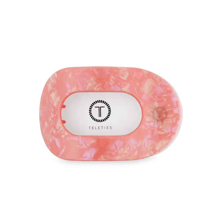 Dreamsicle Medium Flat Round Hair Clip