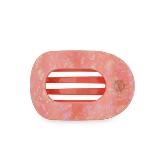 Dreamsicle Medium Flat Round Hair Clip