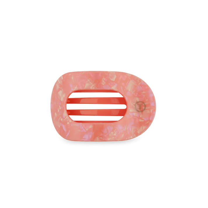 Dreamsicle Small Flat Round Hair Clip