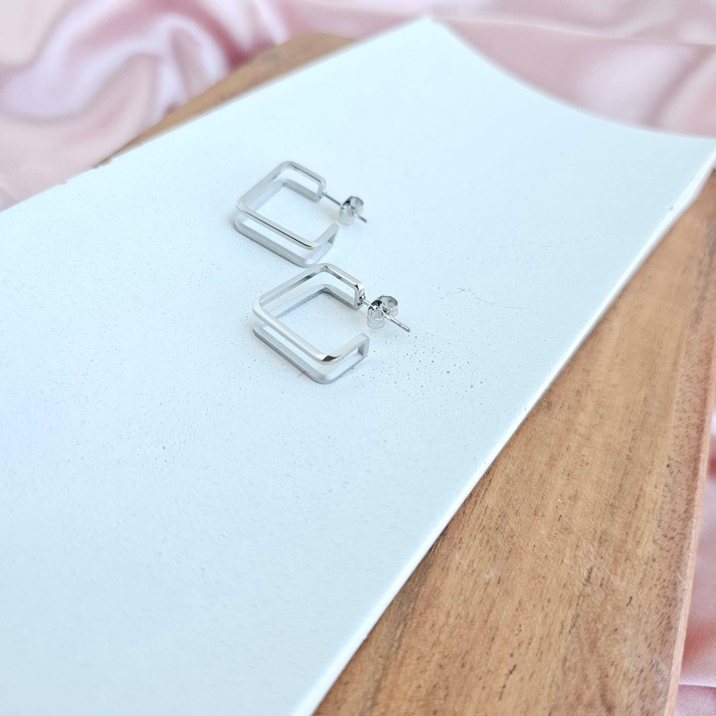 Silver Kamora Hoops