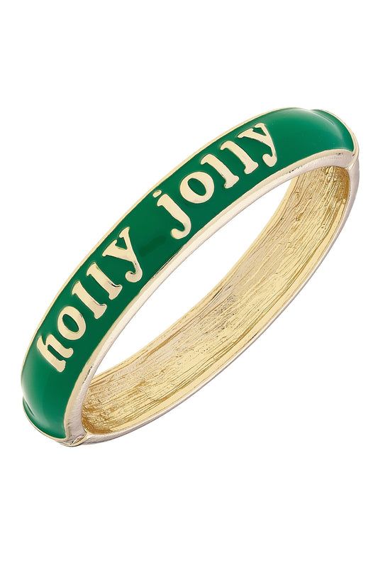 Holly Jolly Hinge Bangle