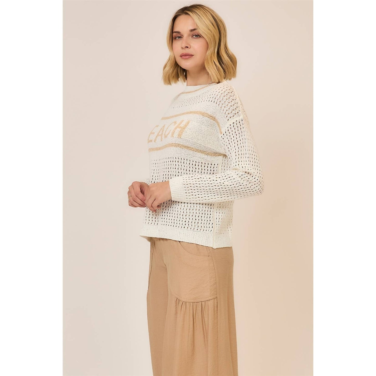 BEACH Crochet Pullover