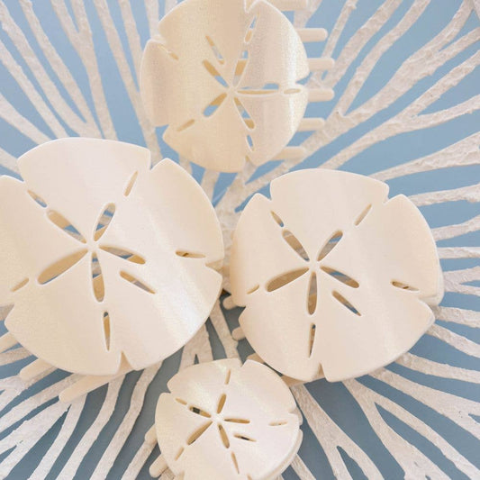 Sand Dollar | Medium | Flat Shape Hair Clip- TELETIES