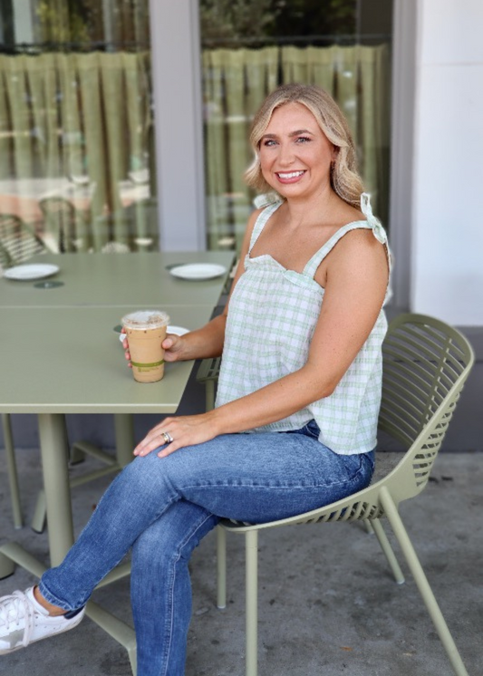Hannah Gingham Top