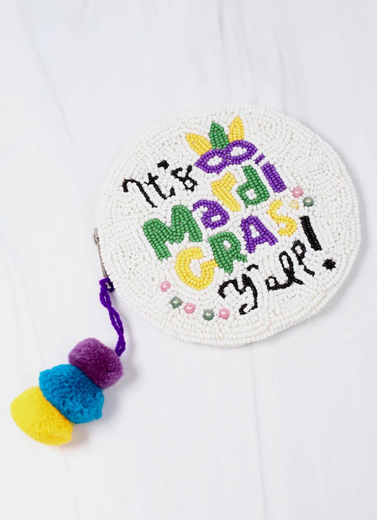 Its Mardi Gras Yall- Pouch