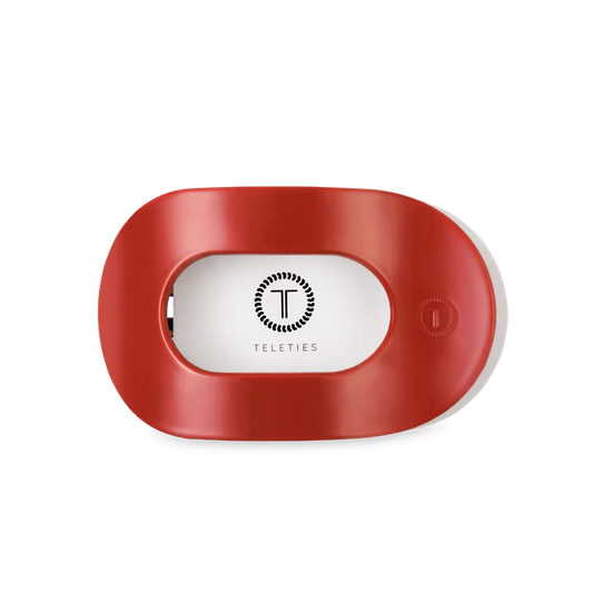 Red Carpet Ready Medium Flat Round Hair Clip - TELETIES