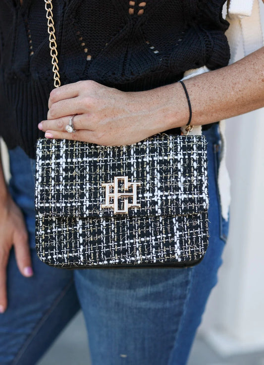 Rory Crossbody BLACK TWEED