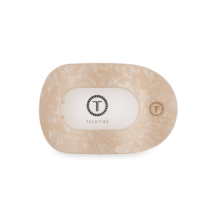 Soft Surf Small Flat Round Hair Clip